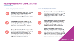 Housing Opportunity Grant Ideas